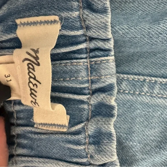 Madewell Light Blue Jean Shorts - Picture 4 of 5